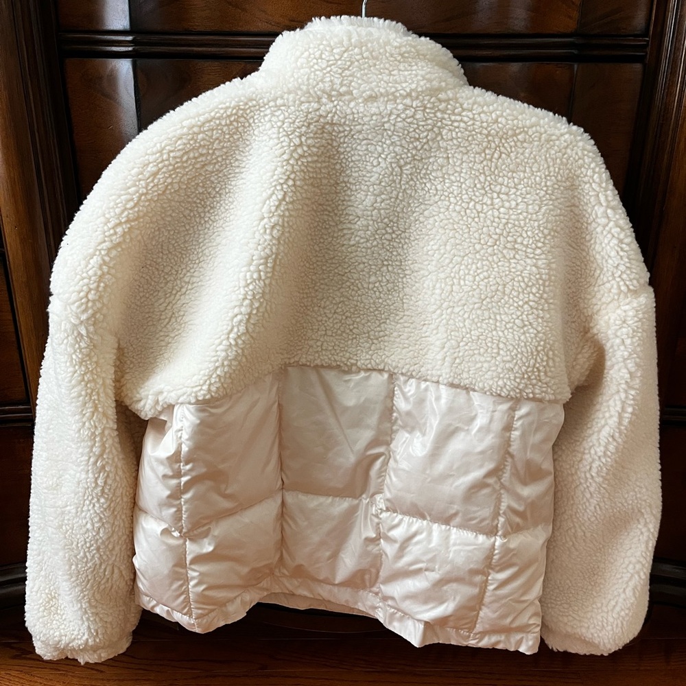 Fabletics Cream Sherpa Jacket - image 2